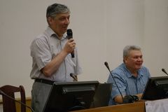 Открытие конференции. Михаил Рубин и Марат Гафитулин